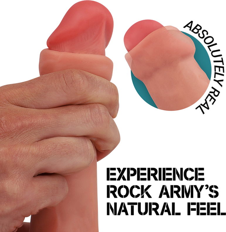 Ομοίωμα πέους από σιλικόνη σε φυσικό χρώμα, μήκους 24 εκ. και μέγιστης διαμέτρου 4,7 εκ.