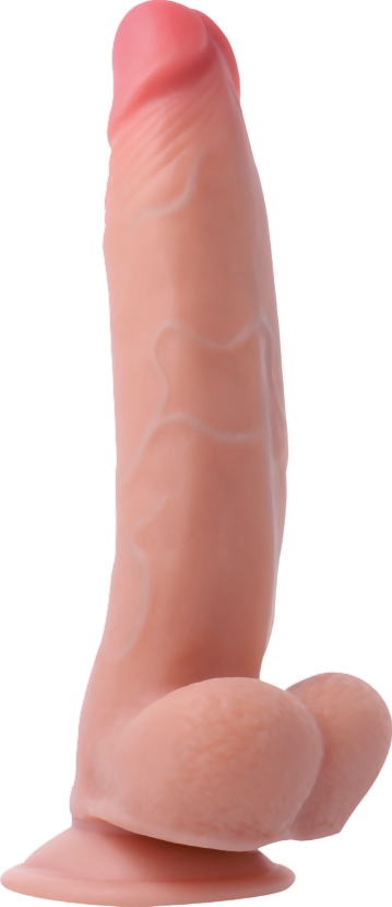 Xl ομοίωμα πέους από tpe σε φυσικό χρώμα, μήκους 23 εκ. και μέγιστης διαμέτρου 4,7 εκ.