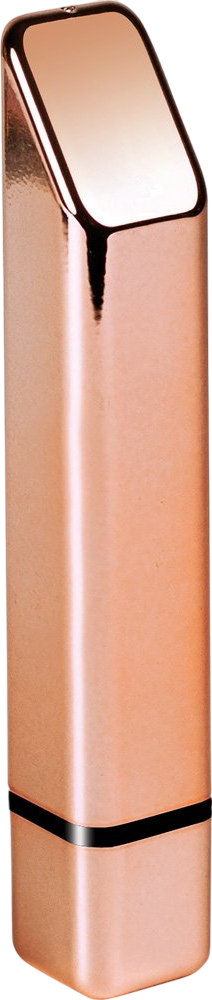 Μίνι δονητής από abs σε χρυσαφί χρώμα, μήκους 10 εκ. και μέγιστης διαμέτρου 1,7 εκ.