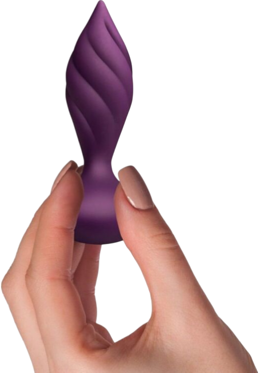 Δονούμενη σφήνα από σιλικόνη σε μοβ χρώμα με τηλεχειριζόμενο χειρισμό