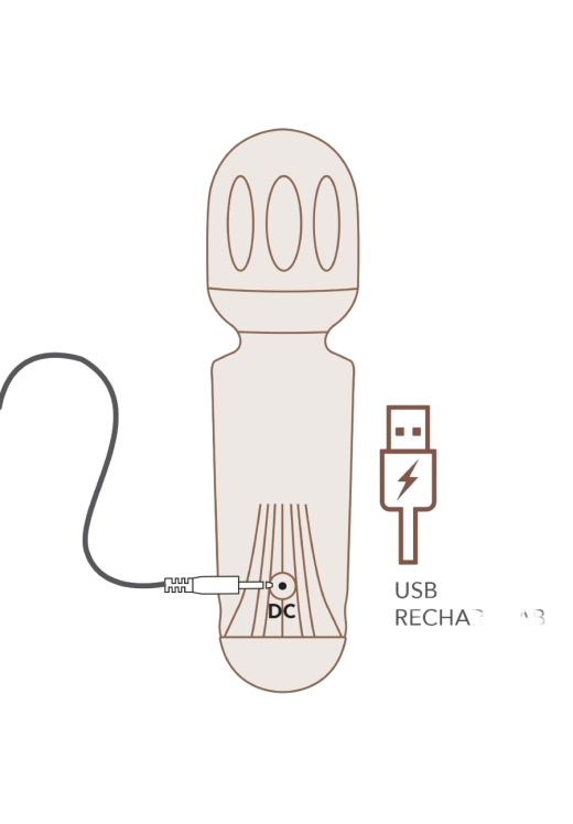 Δονητής μασάζ από σιλικόνη σε κόκκινο χρώμα, μήκους 11,5 εκ και μέγιστης διαμέτρου 3 εκ.