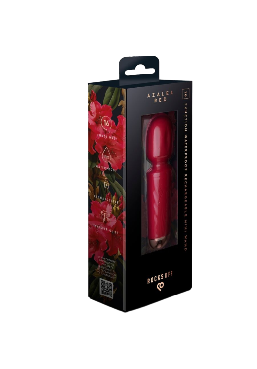 Δονητής μασάζ από σιλικόνη σε κόκκινο χρώμα, μήκους 11,5 εκ και μέγιστης διαμέτρου 3 εκ.