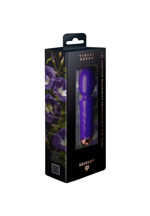 Δονητής μασάζ από σιλικόνη σε μοβ χρώμα, μήκους 11,5 εκ. και μέγιστης διαμέτρου 3 εκ.