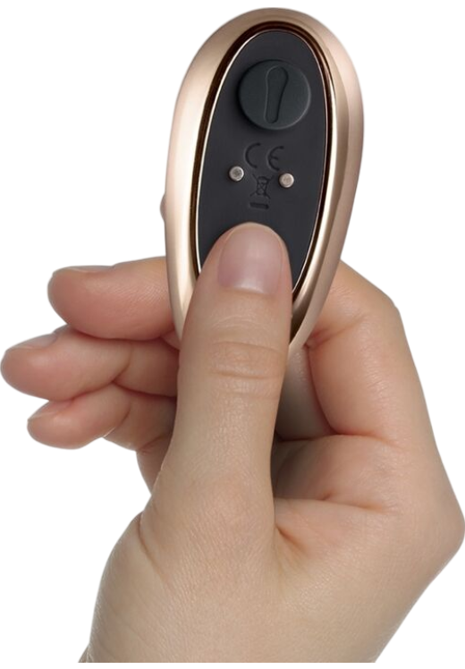 Δονούμενη σφήνα από σιλικόνη σε μαύρο χρώμα, μήκους 11,4 εκ. και μέγιστης διαμέτρου 4 εκ. με τηλεχειριζόμενο χειρισμό