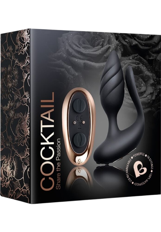 Δονούμενη σφήνα από σιλικόνη σε μαύρο χρώμα, μήκους 11,4 εκ. και μέγιστης διαμέτρου 4 εκ. με τηλεχειριζόμενο χειρισμό