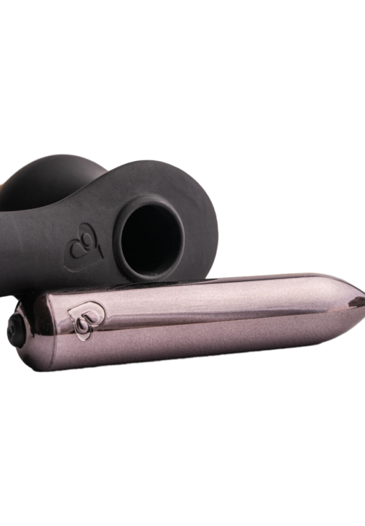 Σφήνα προστάτη από σιλικόνη σε μαύρο χρώμα, μήκους 13 εκ. και μέγιστης διαμέτρου 5,5 εκ.