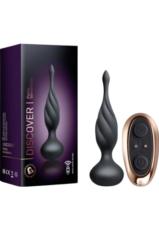 Δονούμενη σφήνα από σιλικόνη σε μαύρο χρώμα, μήκους 13,3 εκ. και μέγιστης διαμέτρου 3,5 εκ.