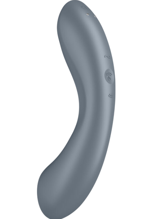 Παλμικός δονητής από σιλικόνη σε γκρι χρώμα