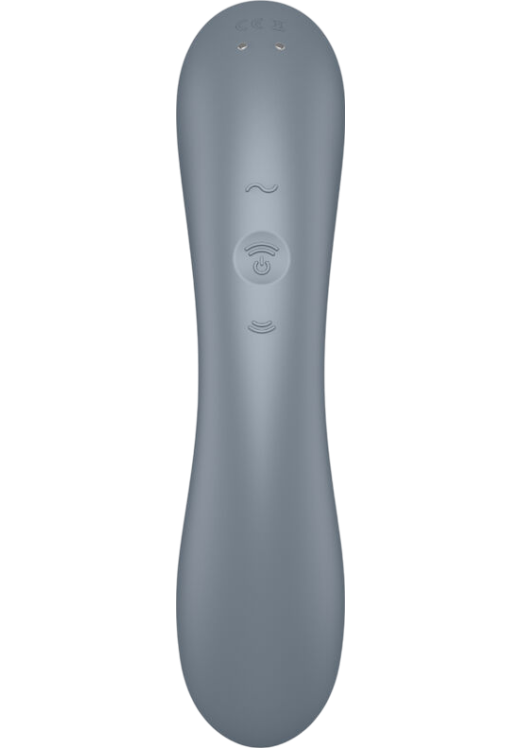 Παλμικός δονητής από σιλικόνη σε γκρι χρώμα