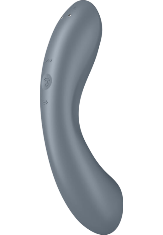 Παλμικός δονητής από σιλικόνη σε γκρι χρώμα