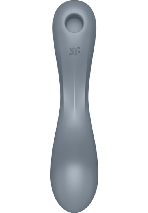 Παλμικός δονητής από σιλικόνη σε γκρι χρώμα