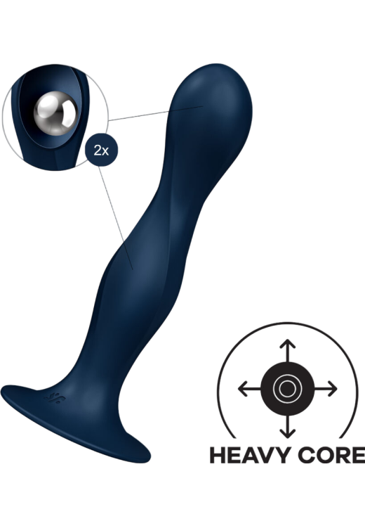 Κλασσικό dildo από σιλικόνη σε μπλέ χρώμα