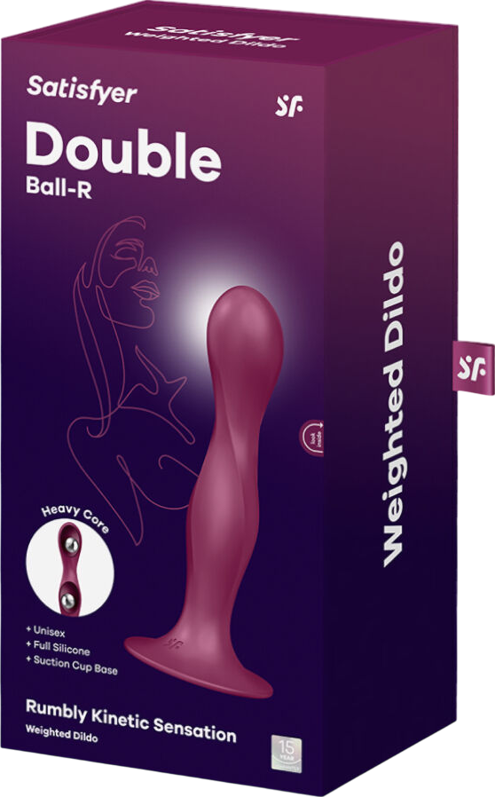 Κλασσικό dildo από σιλικόνη σε μπορντό χρώμα