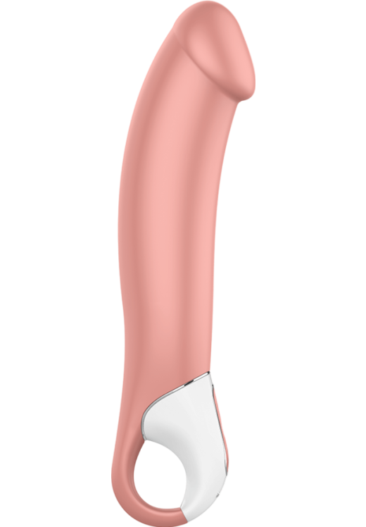 Ρεαλιστικός δονητής από σιλικόνη σε φυσικό χρώμα, μήκους 23,5 εκ. και μέγιστης διαμέτρου 4,4 εκ.