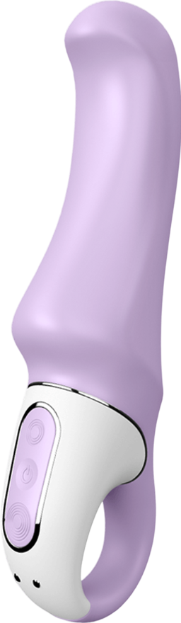 Δονητής σημείου g από σιλικόνη σε μοβ χρώμα, μήκους 19 εκ. και μέγιστης διαμέτρου 3,7 εκ.