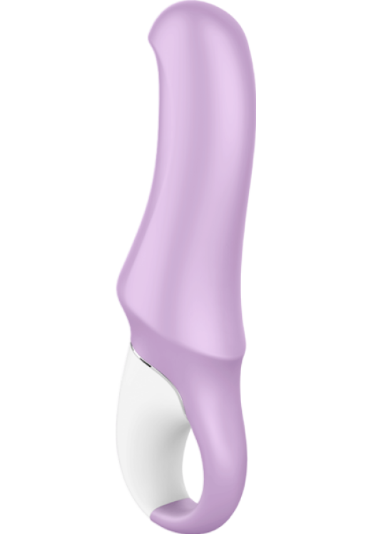 Δονητής σημείου g από σιλικόνη σε μοβ χρώμα, μήκους 19 εκ. και μέγιστης διαμέτρου 3,7 εκ.