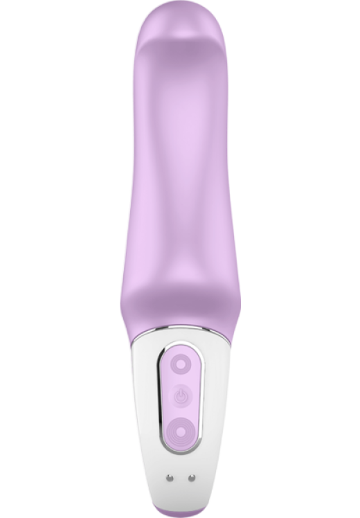 Δονητής σημείου g από σιλικόνη σε μοβ χρώμα, μήκους 19 εκ. και μέγιστης διαμέτρου 3,7 εκ.