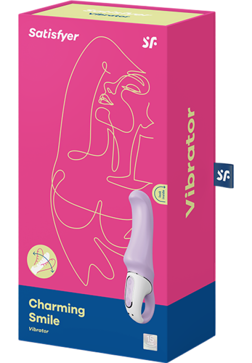 Δονητής σημείου g από σιλικόνη σε μοβ χρώμα, μήκους 19 εκ. και μέγιστης διαμέτρου 3,7 εκ.