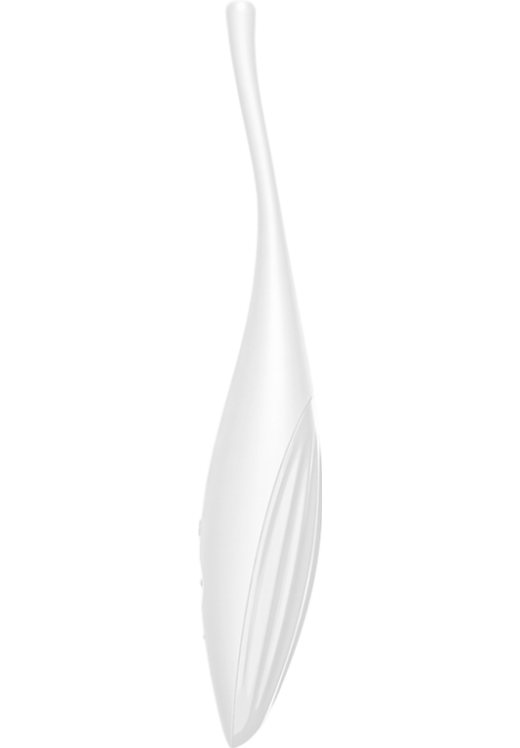 Layon δονητής από σιλικόνη σε λευκό χρώμα