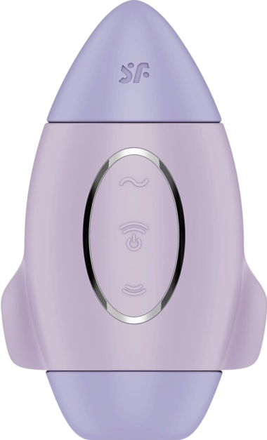 Κλειτοριδικός δονητής από σιλικόνη σε μοβ χρώμα με ενσύρματο κοντρόλ