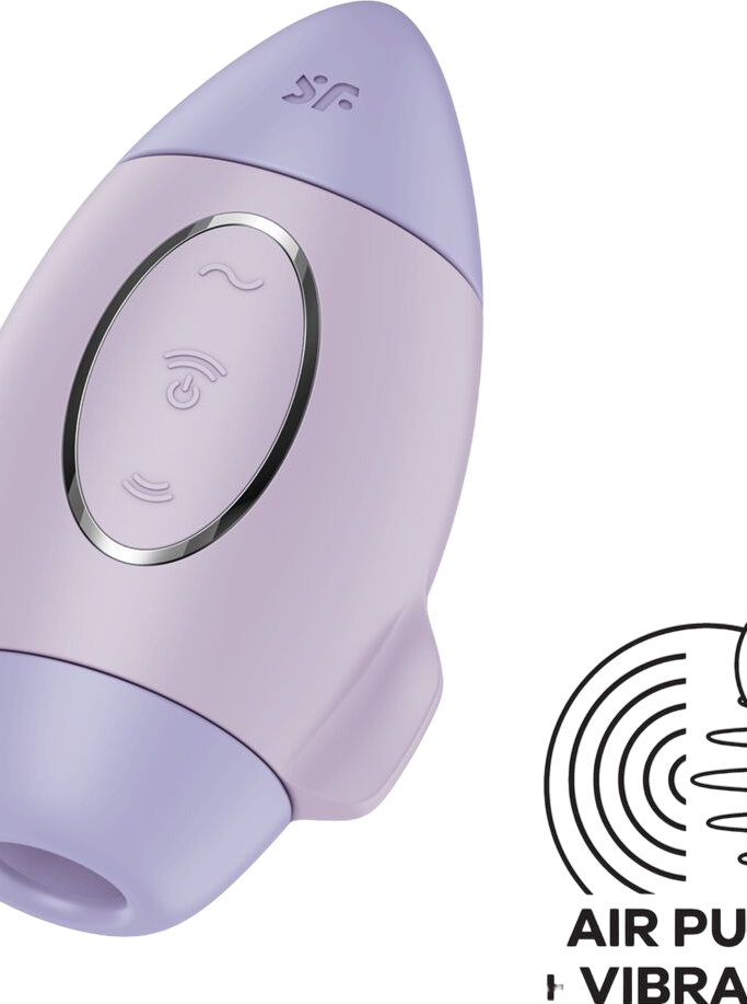 Κλειτοριδικός δονητής από σιλικόνη σε μοβ χρώμα με ενσύρματο κοντρόλ