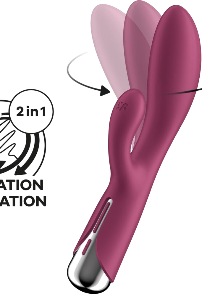 Rabbit δονητής από σιλικόνη σε μοβ χρώμα