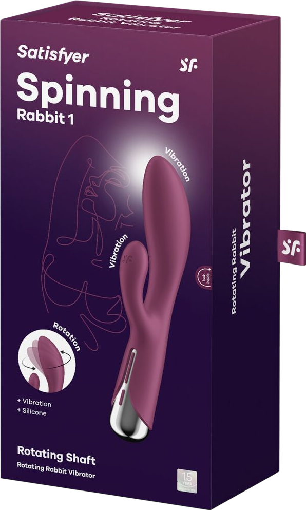 Rabbit δονητής από σιλικόνη σε μοβ χρώμα