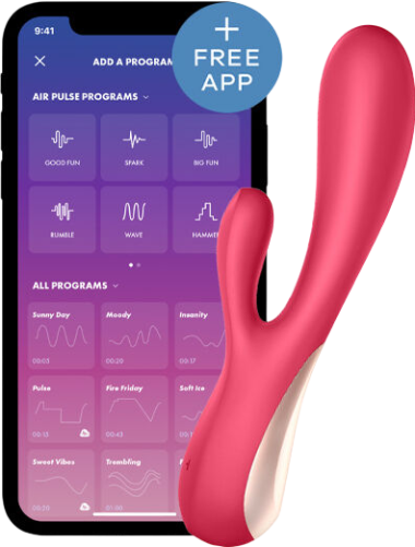 Rabbit δονητής από σιλικόνη σε κόκκινο χρώμα, μήκους 20,4 εκ. και μέγιστης διαμέτρου 4,4 εκ.