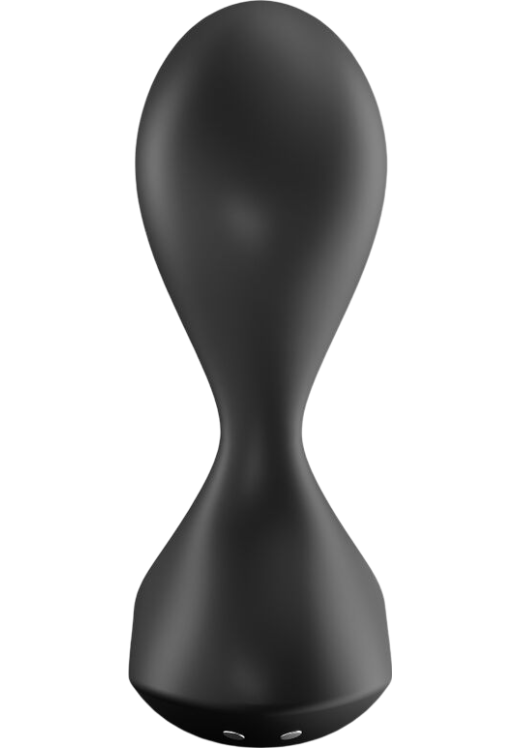 Δονούμενη σφήνα από σιλικόνη σε μαύρο χρώμα