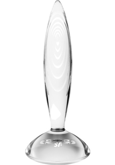 Satisfyer Sparkling Crystal Anal Plug Γυάλινη πρωκτική σφήνα σε διάφανο χρώμα