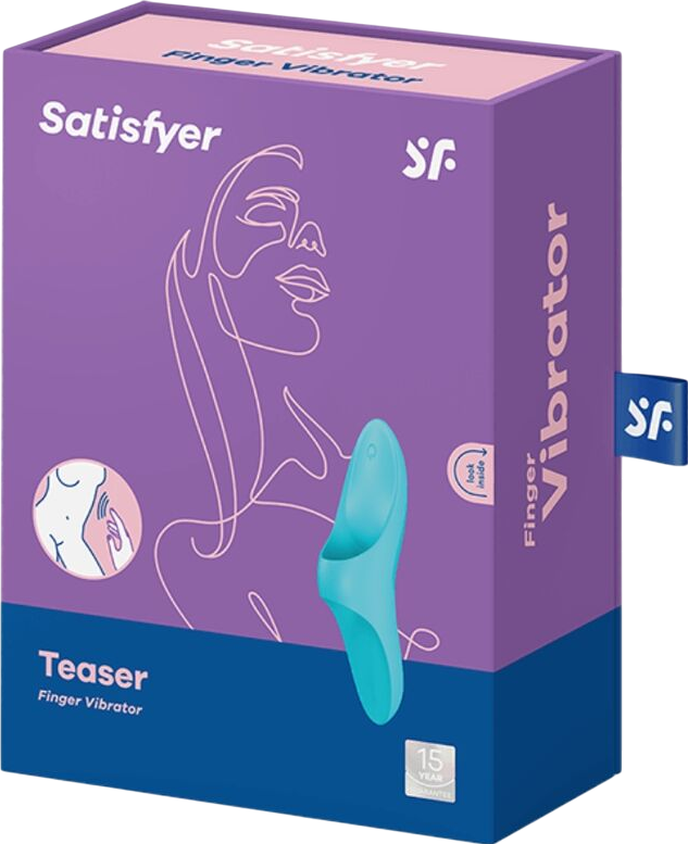 Δονητής δακτύλου από σιλικόνη σε μπλέ χρώμα