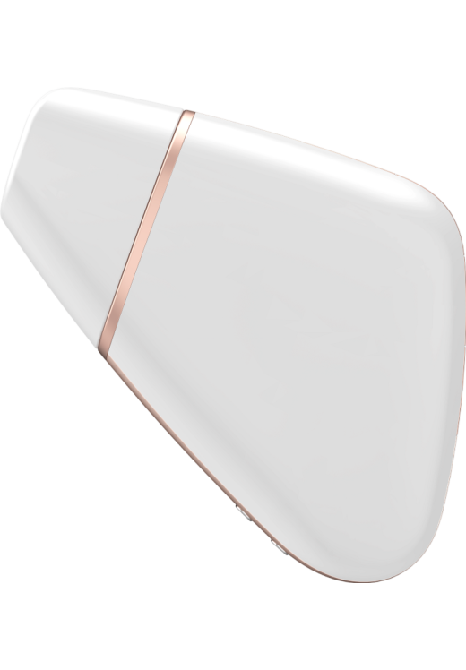 Κλειτοριδικός δονητής από σιλικόνη σε λευκό χρώμα, μήκους 9 εκ.