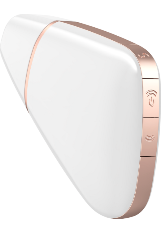 Κλειτοριδικός δονητής από σιλικόνη σε λευκό χρώμα, μήκους 9 εκ.