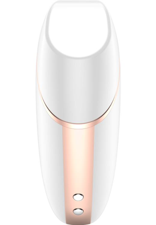 Κλειτοριδικός δονητής από σιλικόνη σε λευκό χρώμα, μήκους 9 εκ.