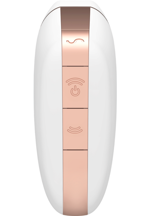 Κλειτοριδικός δονητής από σιλικόνη σε λευκό χρώμα, μήκους 9 εκ.