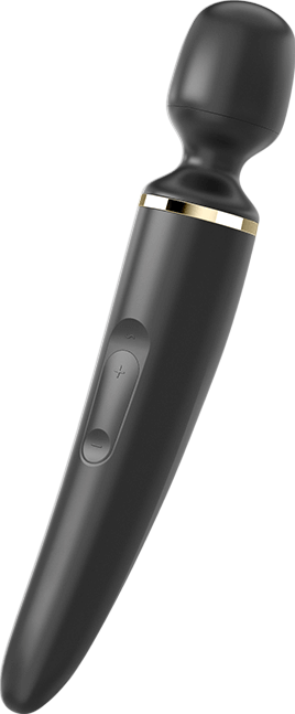 Δονητής μασάζ από σιλικόνη σε μαύρο χρώμα, μήκους 34 εκ. και μέγιστης διαμέτρου 7,8 εκ.