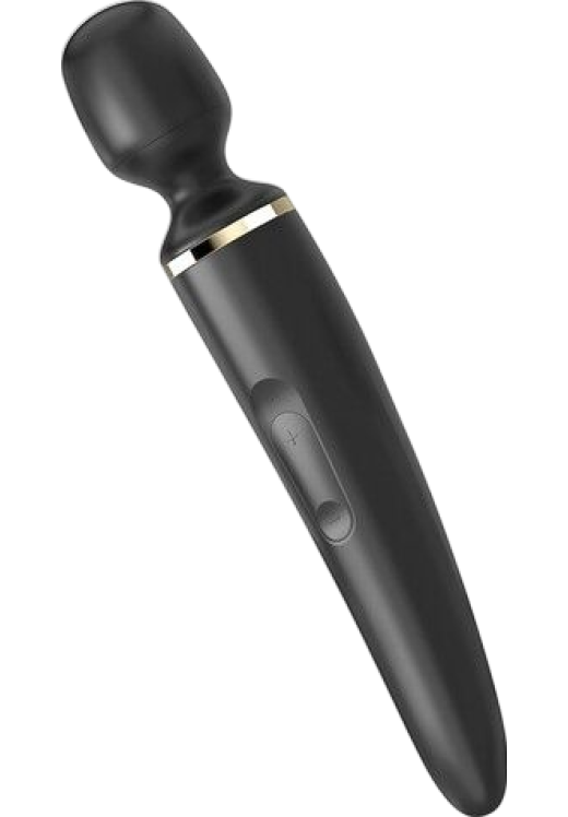 Δονητής μασάζ από σιλικόνη σε μαύρο χρώμα, μήκους 34 εκ. και μέγιστης διαμέτρου 7,8 εκ.