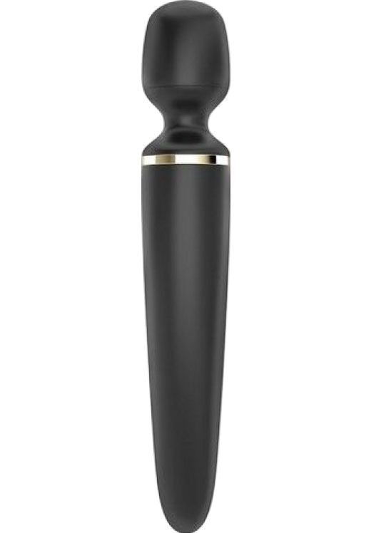 Δονητής μασάζ από σιλικόνη σε μαύρο χρώμα, μήκους 34 εκ. και μέγιστης διαμέτρου 7,8 εκ.