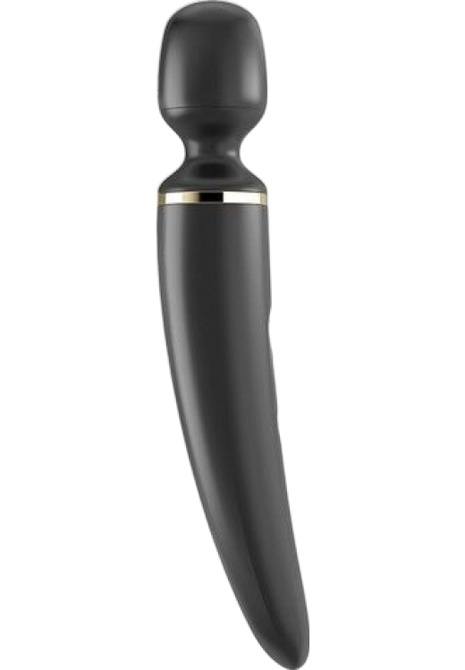 Δονητής μασάζ από σιλικόνη σε μαύρο χρώμα, μήκους 34 εκ. και μέγιστης διαμέτρου 7,8 εκ.