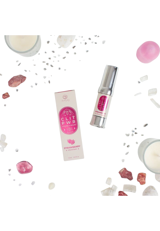 Γυναικείο διεγερτικό με γεύση φράουλα σε συσκευασία 15  ml