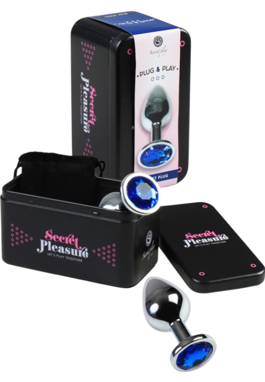 Μεταλλική σφήνα με κόσμημα σε ασημί χρώμα, μήκους 8,5 εκ. και μέγιστης διαμέτρου 3,5 εκ.