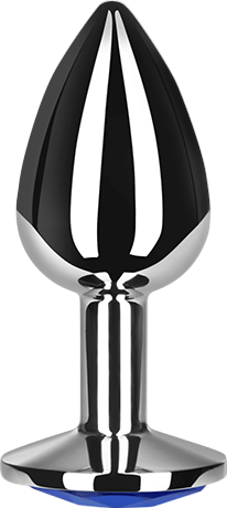 Μεταλλική σφήνα με κόσμημα σε ασημί χρώμα, μήκους 10 εκ. και μέγιστης διαμέτρου 4 εκ.