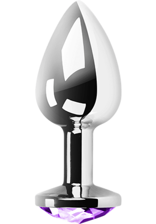 Μεταλλική σφήνα με κόσμημα σε ασημί χρώμα, μήκους 8,5 εκ. και μέγιστης διαμέτρου 3,5 εκ.