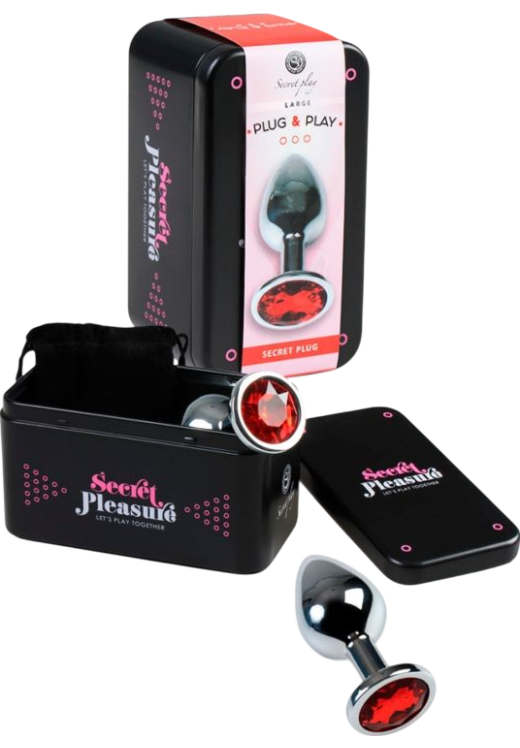 Μεταλλική σφήνα με κόσμημα σε ασημί χρώμα, μήκους 10 εκ. και μέγιστης διαμέτρου 4 εκ.