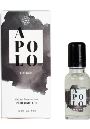Secretplay Apolo Pheromones Perfume Oil 20 ml Γυναικείο άρωμα φερομόνης με άρωμα γυναικείο σε συσκευασία 20  ml σε φυσικό χρώμα