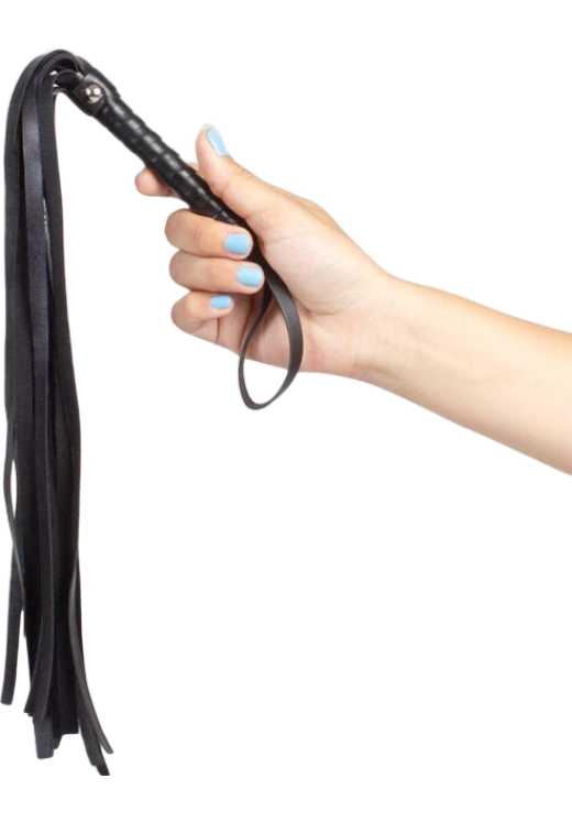 Μαστίγιο σε μαύρο χρώμα, μήκους 44 εκ.