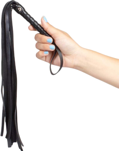 Μαστίγιο σε μαύρο χρώμα, μήκους 44 εκ.