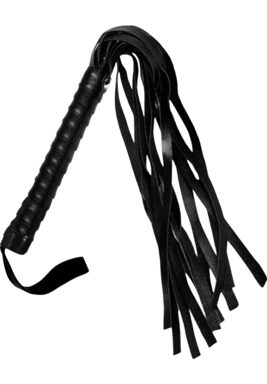 Μαστίγιο σε μαύρο χρώμα, μήκους 44 εκ.