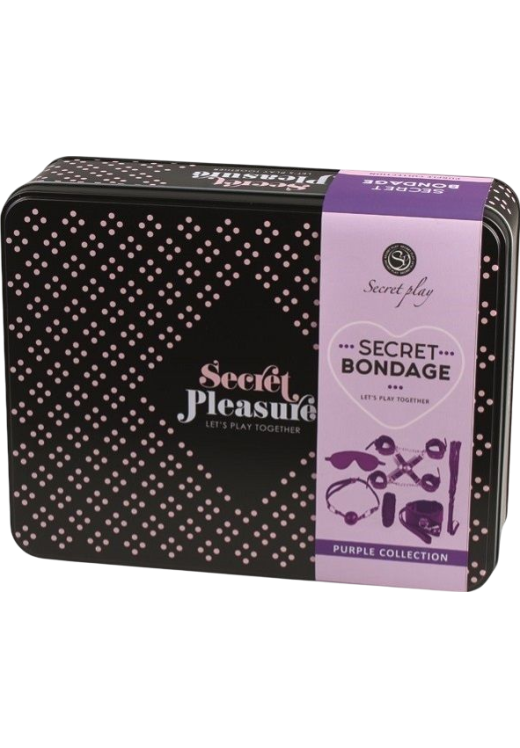 Sex toy kit από δερματίνη σε μαύρο χρώμα