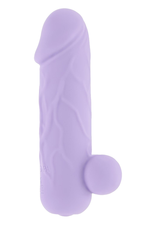 Μίνι δονητής από σιλικόνη σε λιλά χρώμα, μήκους 9,2 εκ. και μέγιστης διαμέτρου 2,5 εκ.